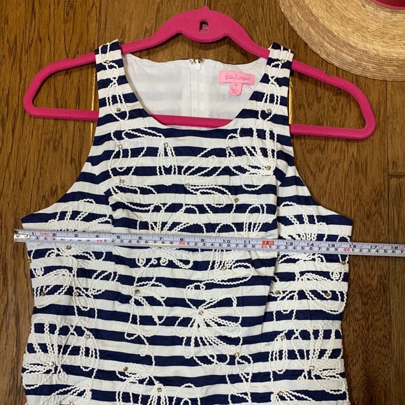 LILLY PULITZER | Striped Embroidered Dress 8👗 - Picture 8 of 13